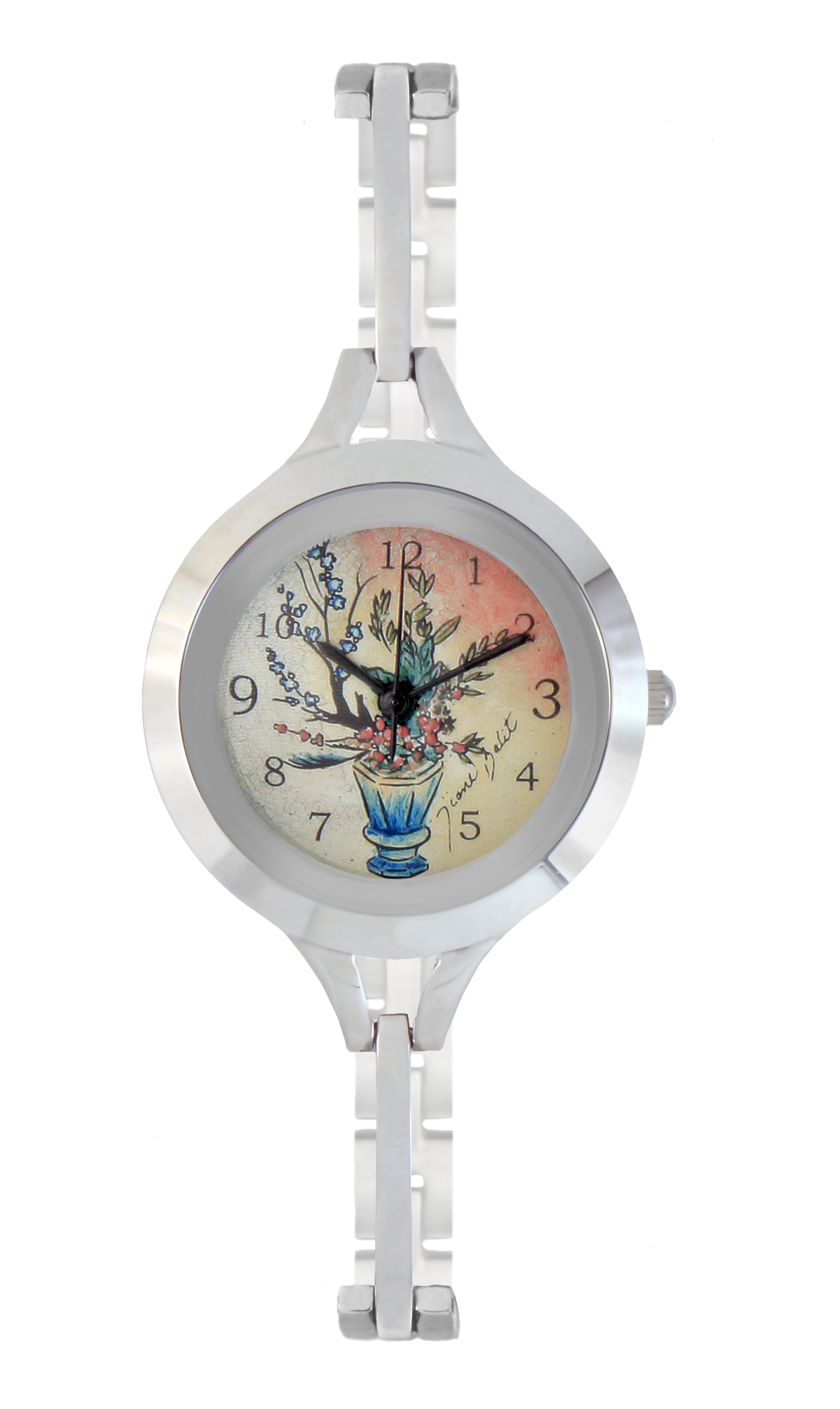 Ladies watch stainless steel bracelet / FLOWER POT