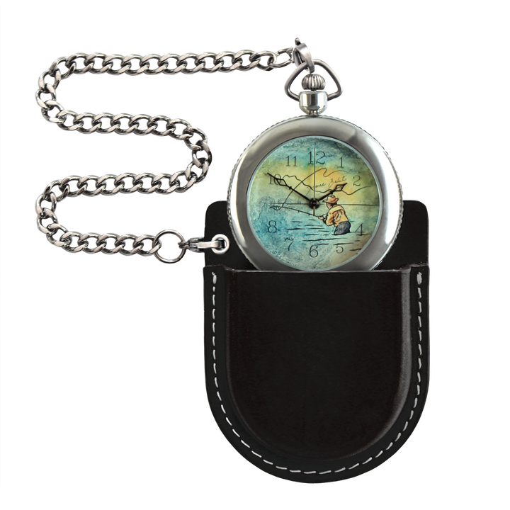 Montre de poche homme | PÊCHEUR À LA MOUCHE