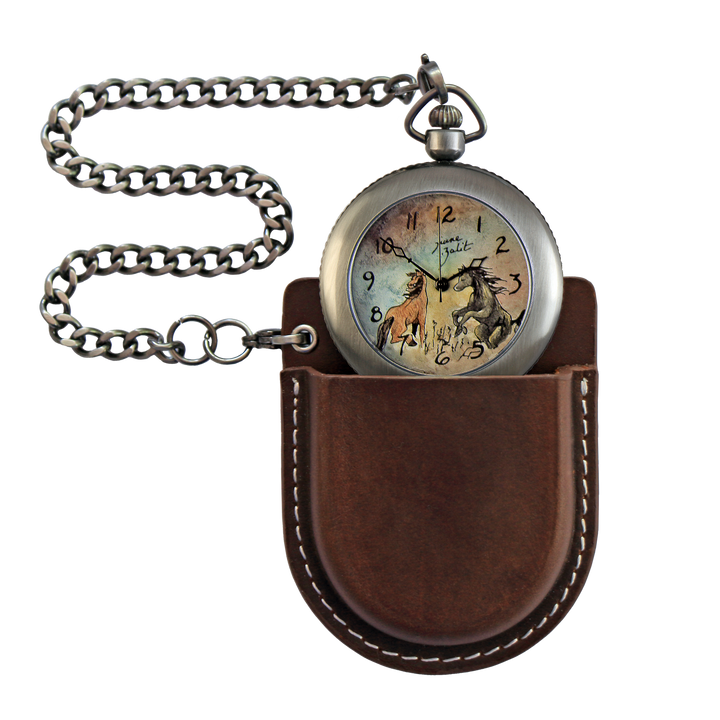 Montre de poche homme | CHEVEAUX