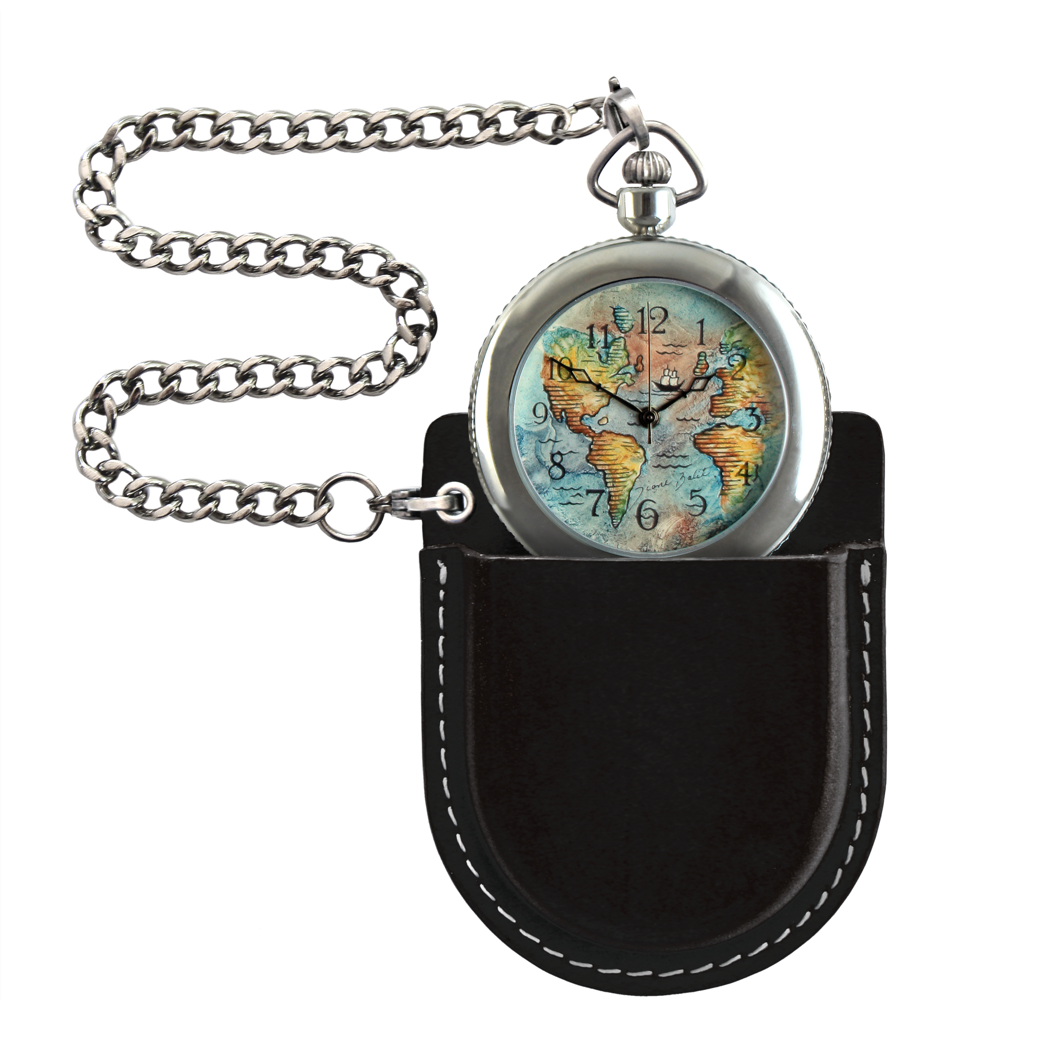 Montre de poche homme MAPPEMONDE