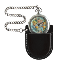 Load image into Gallery viewer, Men&#39;s pocket watch | WORLD MAP
