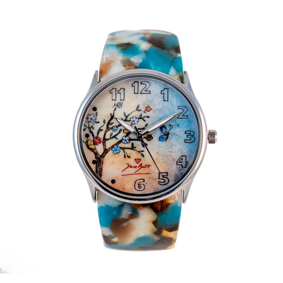 Montre femme fashion bracelet acrylique | ARBRE PAPILLON
