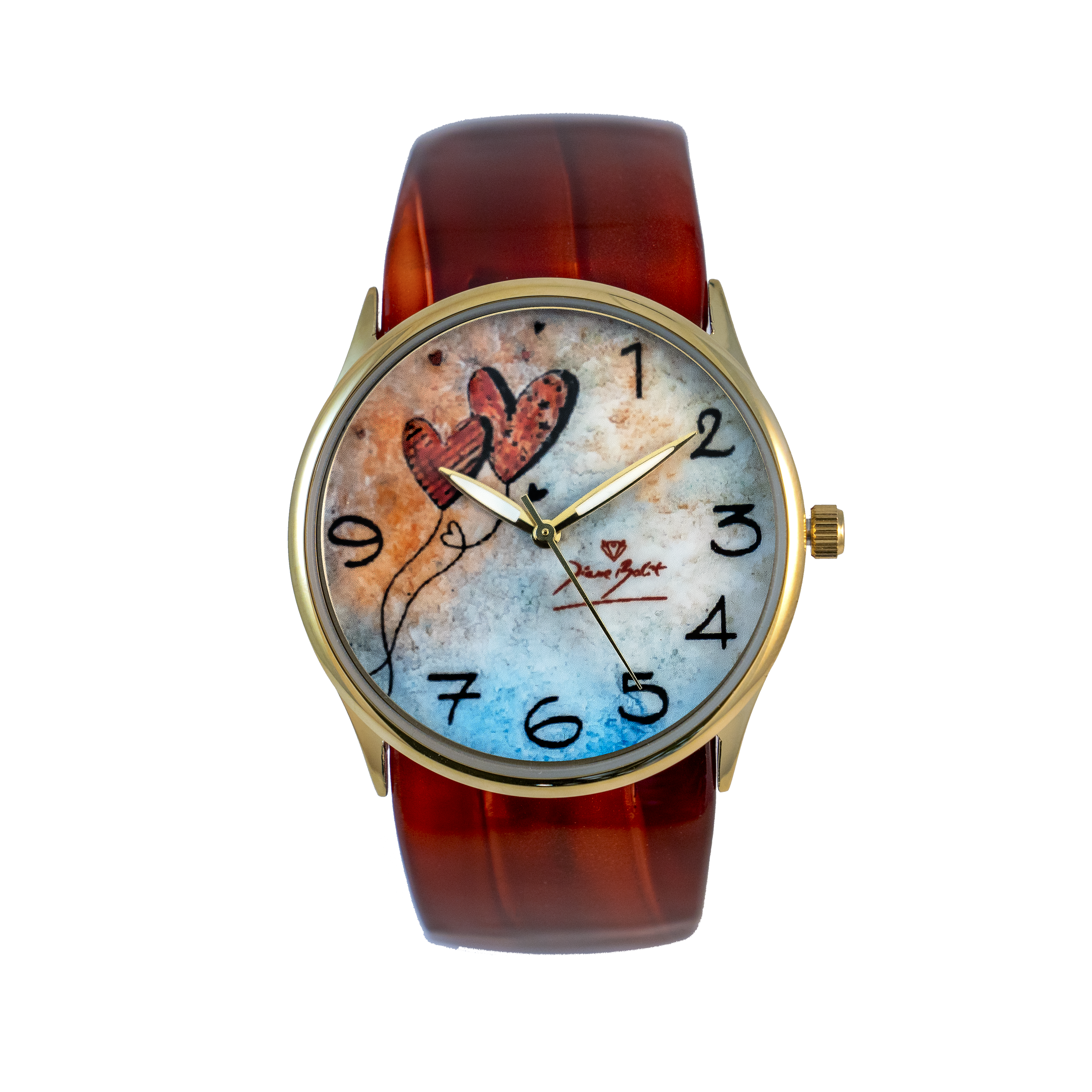 Montre fashion artistique bracelet acrylique