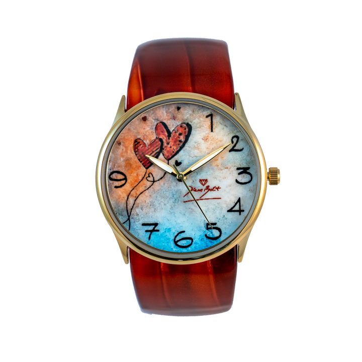 Montre fashion artistique bracelet acrylique