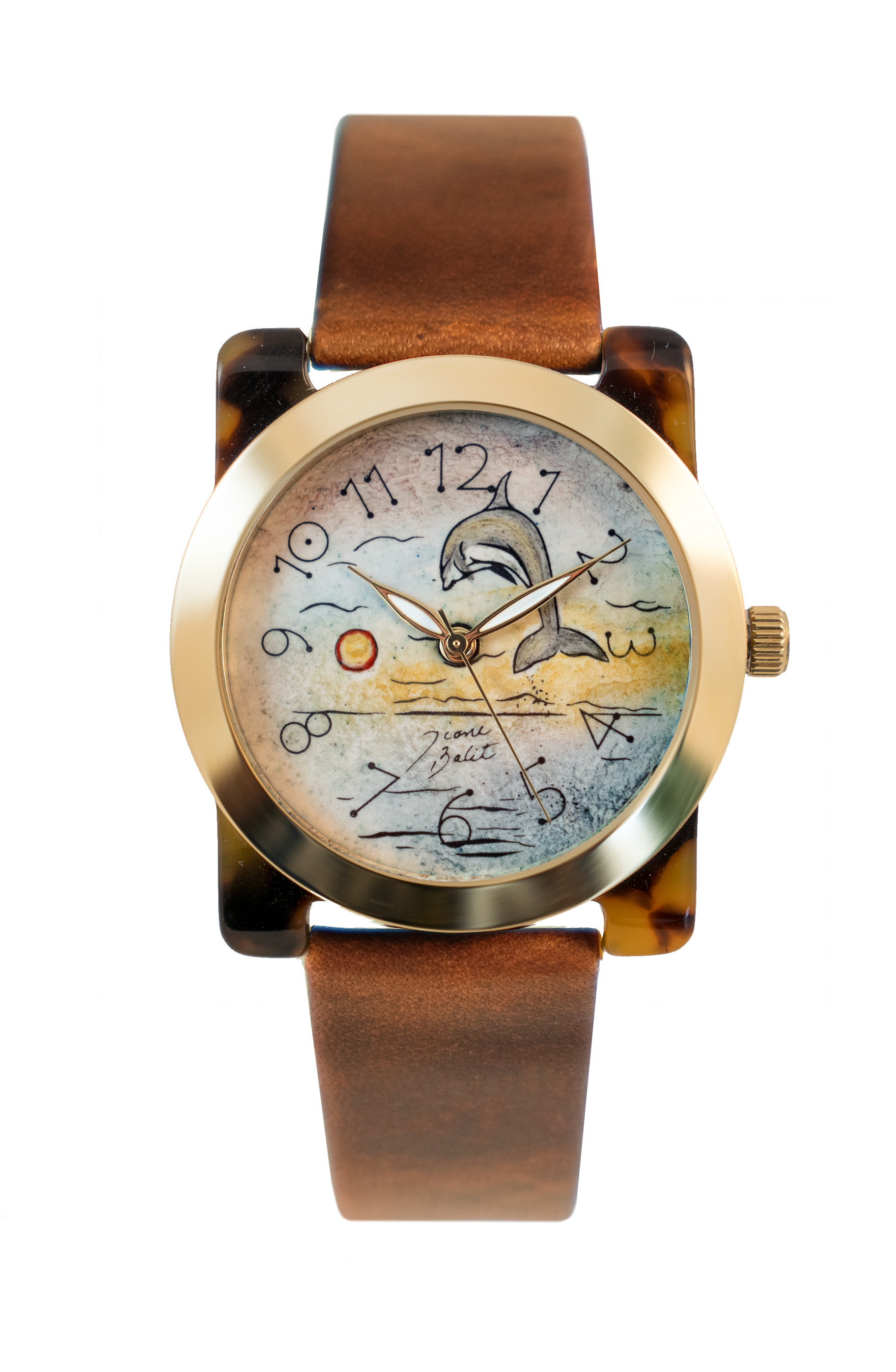 Nautical travel woman watch | SUNSET DOLPHIN