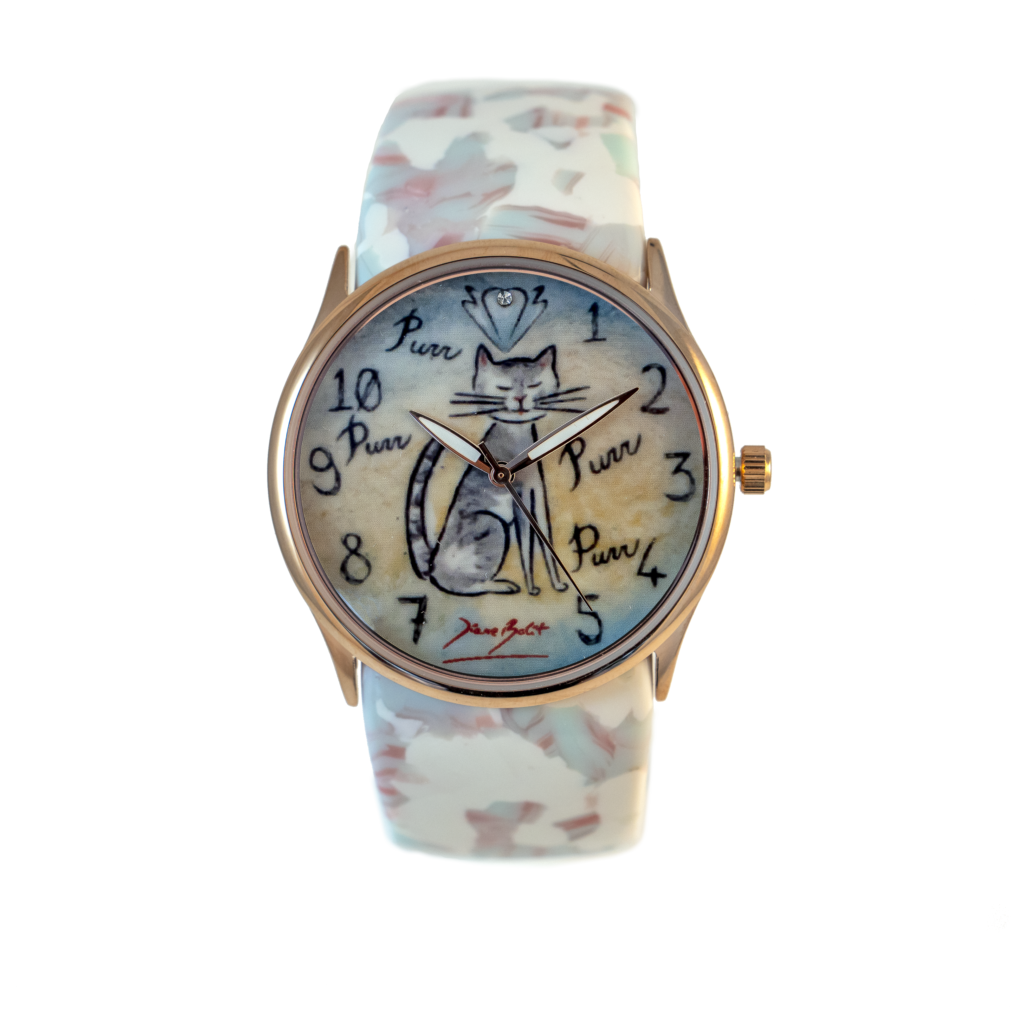 Montre femme fashion bracelet acrylique | CHAT PURR