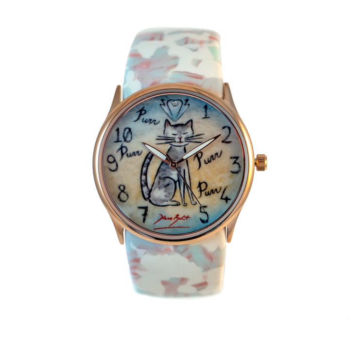 Montre femme fashion bracelet acrylique | CHAT PURR
