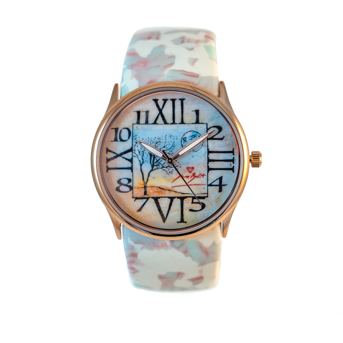 Montre fashion bracelet acrylique  | ARBRE LUNE ET CHIFFRES