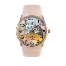Load image into Gallery viewer, Women&#39;s fashion acrylic bracelet watch | TWO LOVING CATS
