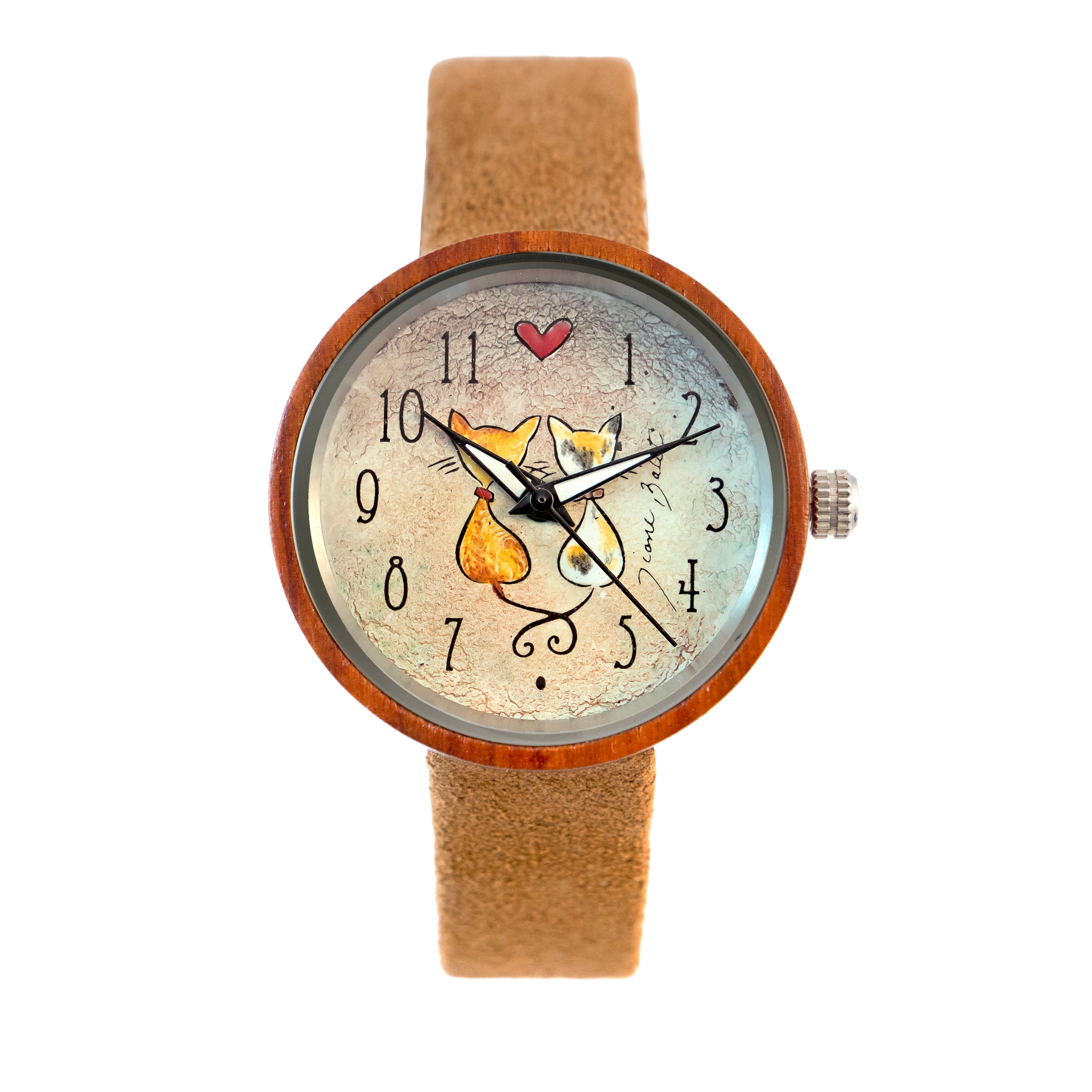 Montre bois exotic tendance | CHAT AMOUREUX