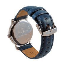 Load image into Gallery viewer, Men&#39;s stainless steel watch with leather strap | MAGRITTE
