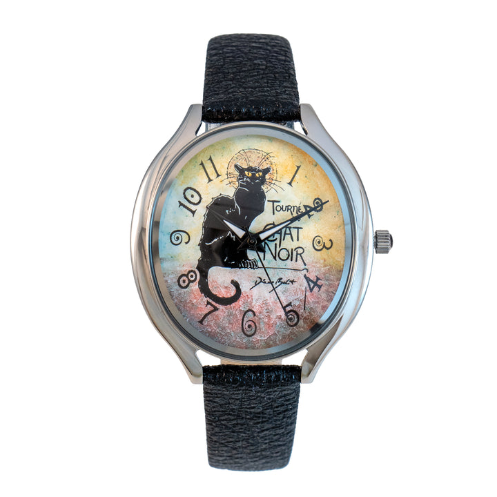 Montre femme artistique | LA TOURNÉE DU CHAT NOIR