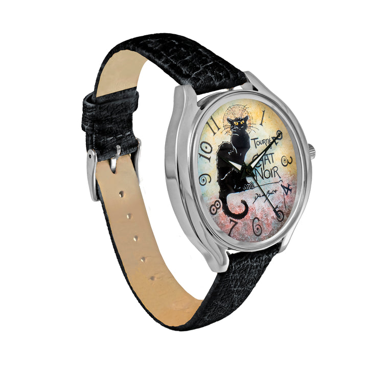 Montre femme artistique | LA TOURNÉE DU CHAT NOIR