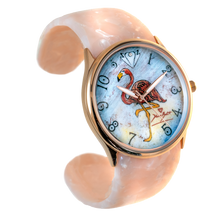 Charger l&#39;image dans la galerie, Montre femme fashion bracelet acrylique | FLAMANT ROSE
