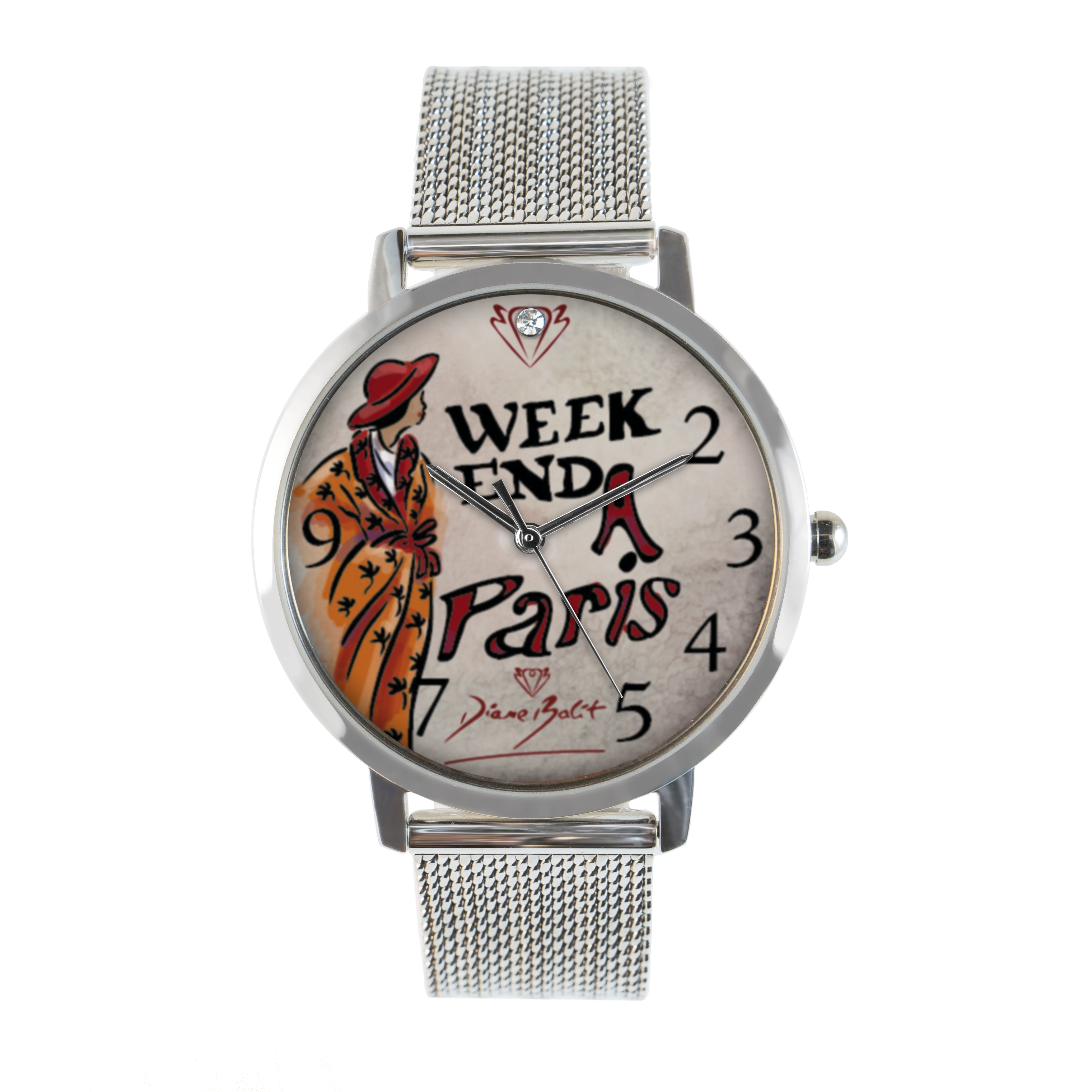Montre femme fashion bracelet acier inoxydable| WEEK-END À PARIS