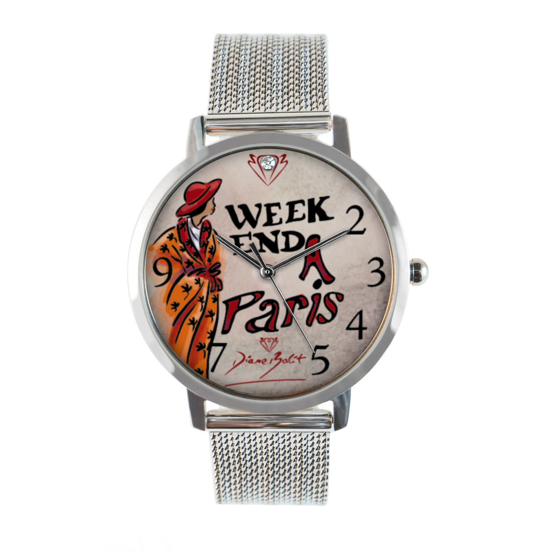 Montre femme fashion bracelet acier inoxydable| WEEK-END À PARIS