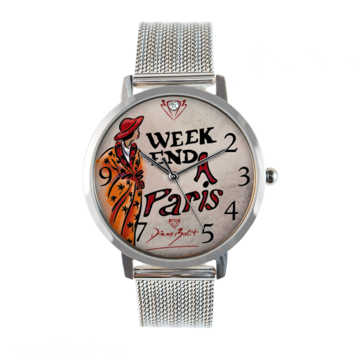 Montre femme fashion bracelet acier inoxydable| WEEK-END À PARIS