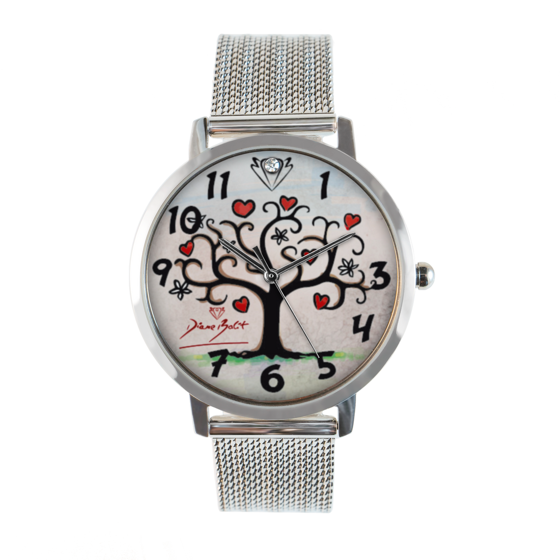 Montre fashion bracelet en acier inoxydable | ARBRE DE VIE COEURS