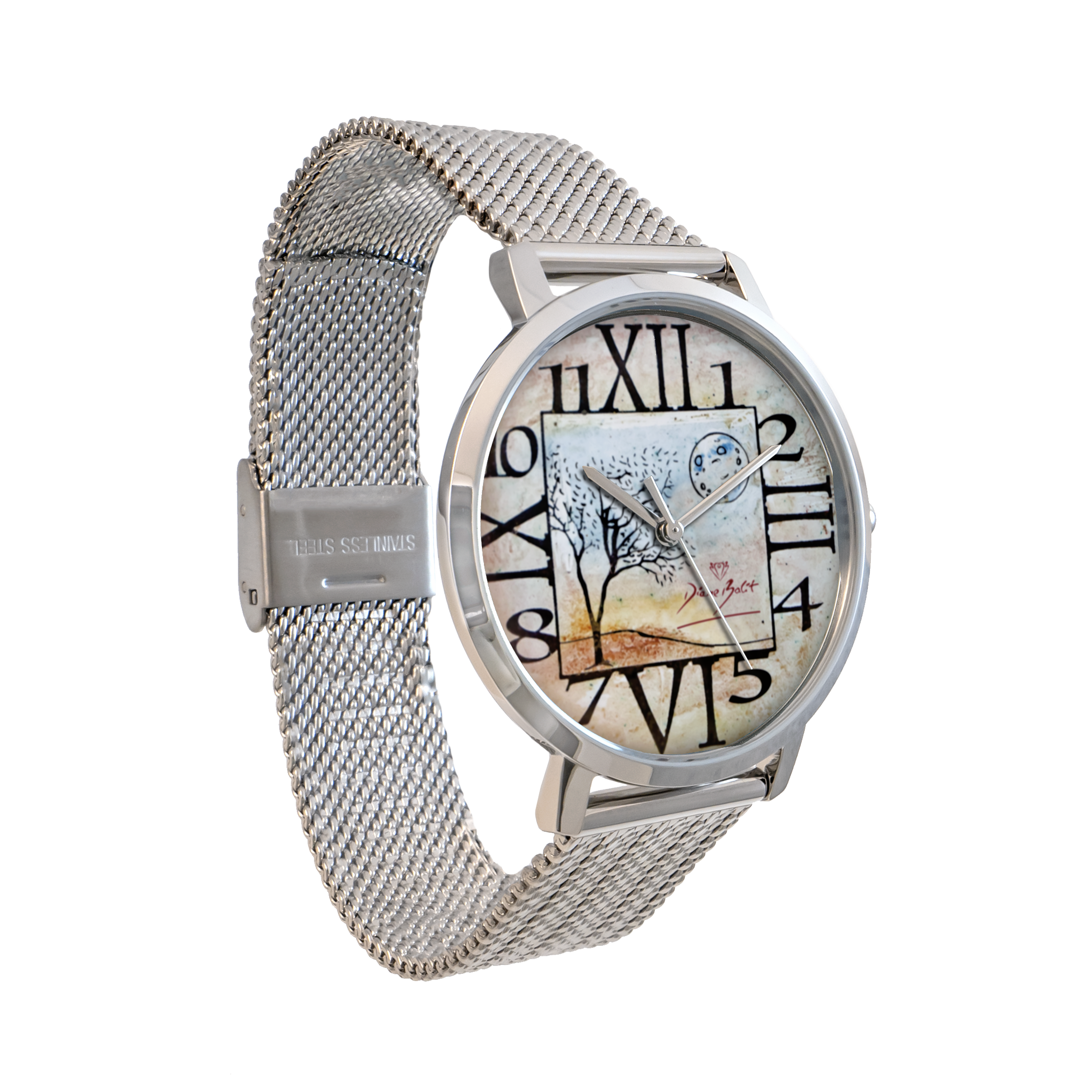Montre femme fashion acier inoxydable| ARBRE LUNE