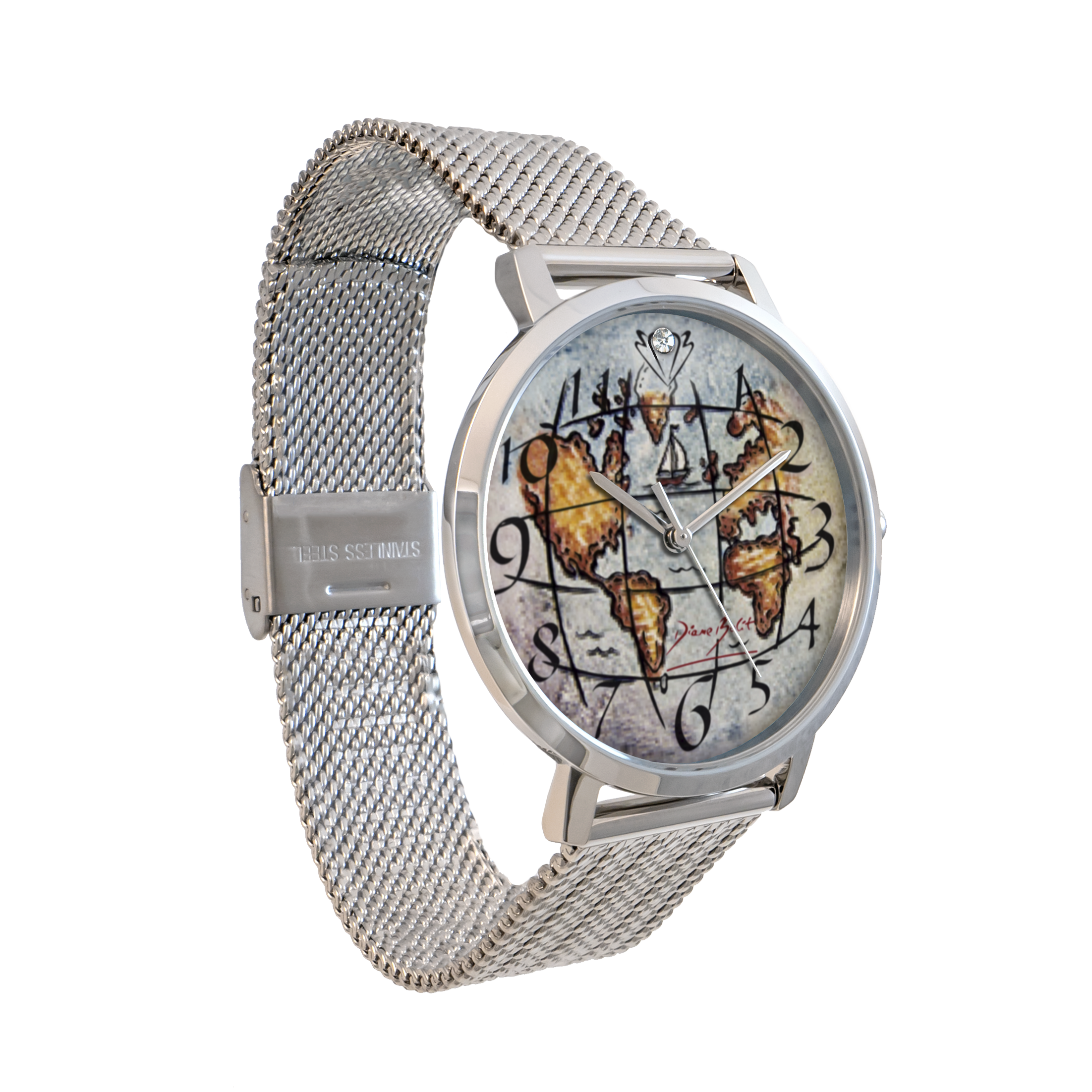 Montre femme fashion bracelet acier inoxydable| MAPPEMONDE