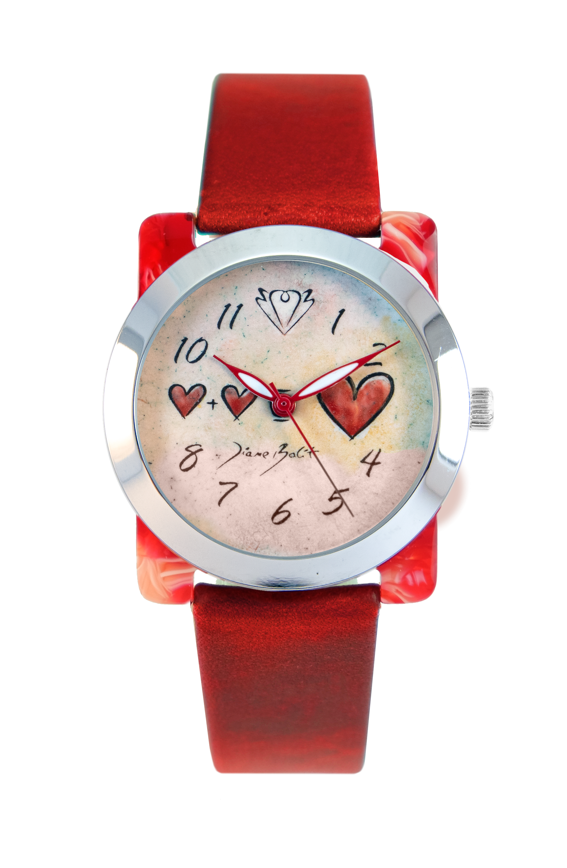 Handcrafted ladies watch hearts | LOTS OF LOVE
