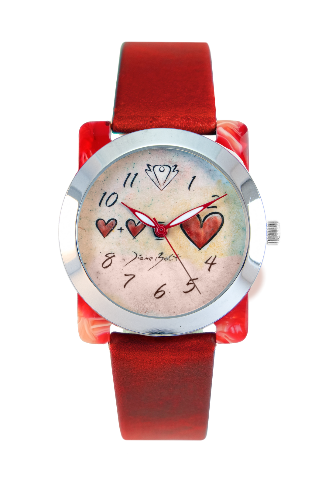 Montre femme artisanale coeurs | BEAUCOUP D'AMOUR