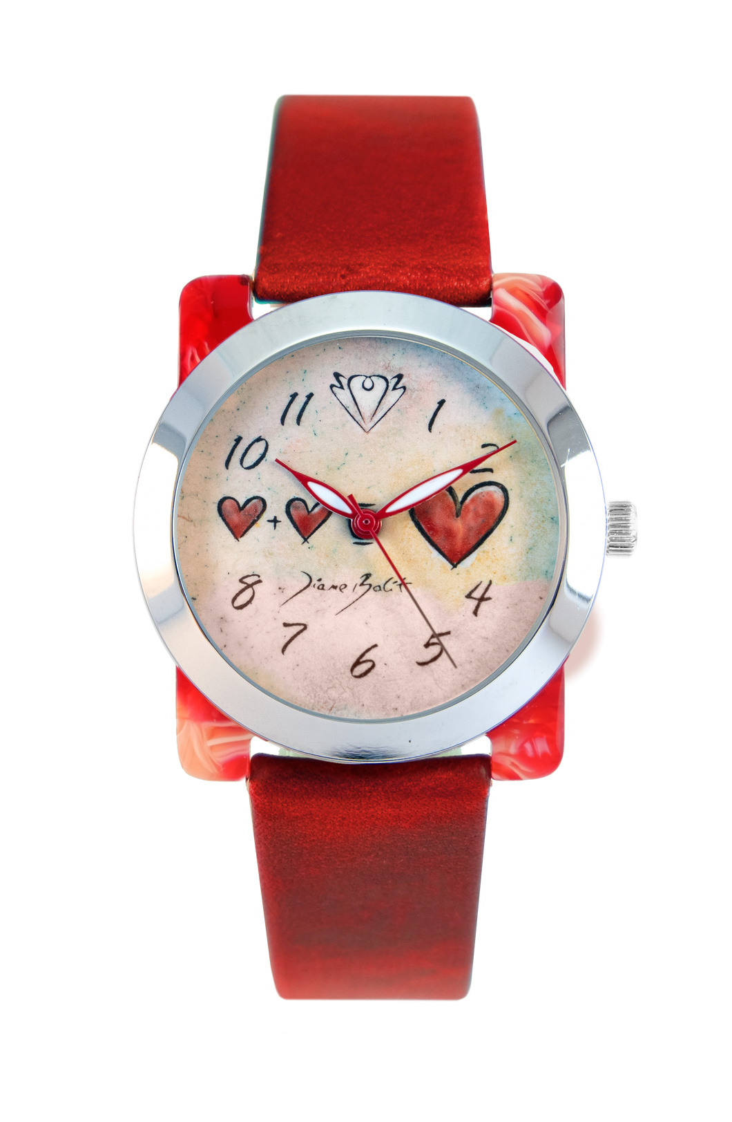 Handcrafted ladies watch hearts | LOTS OF LOVE