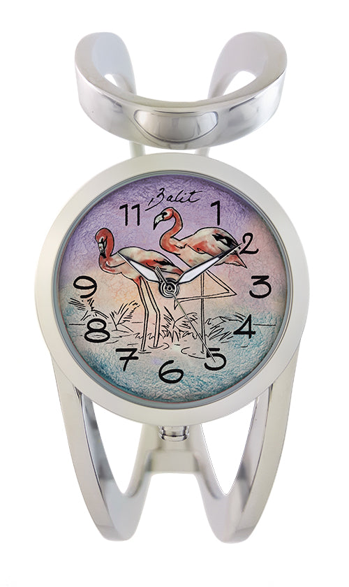 Montre femme tendance bracelet acier inoxydable | FLAMANTS ROSES