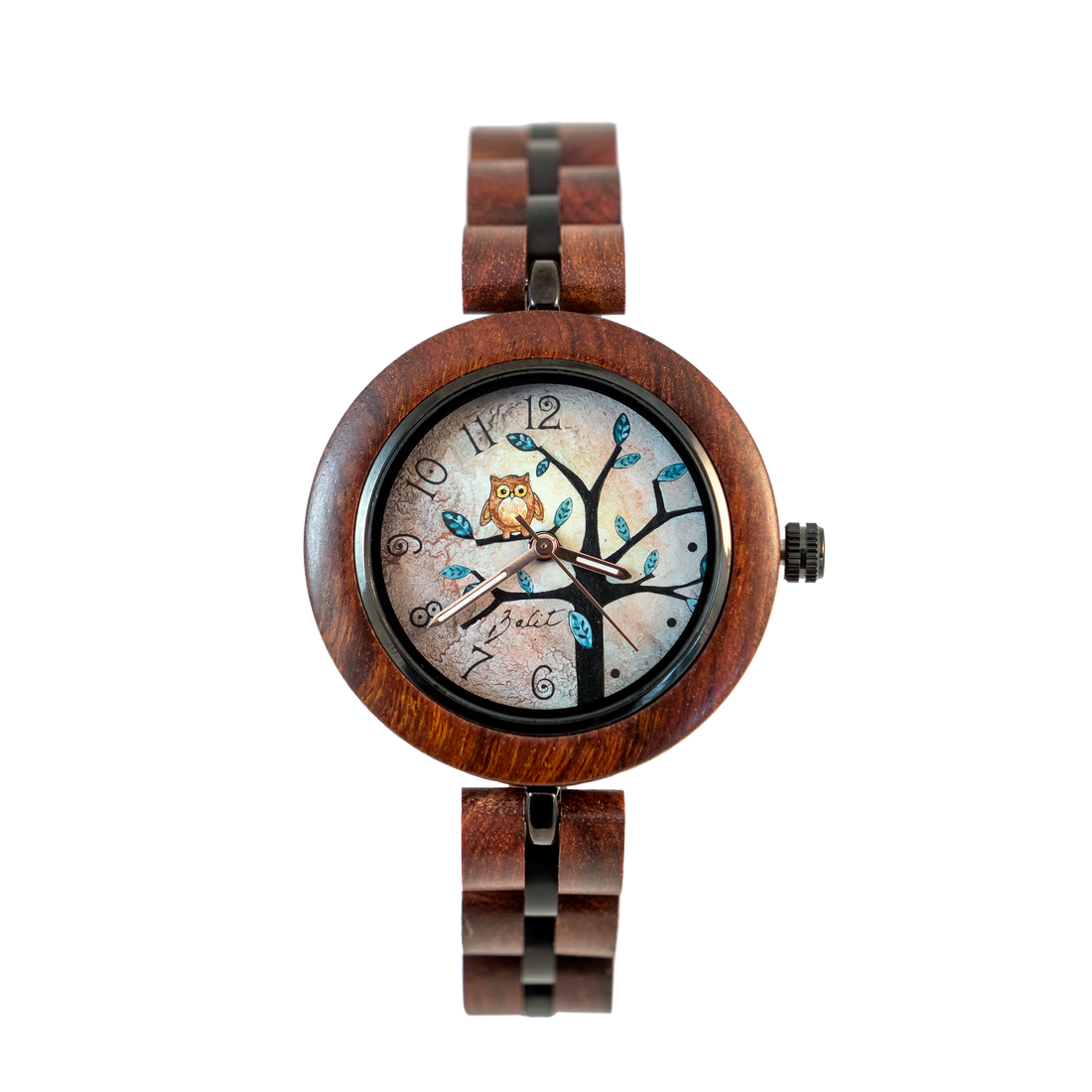 Montre femme bois exotique nature | HIBOU DANS L'ARBRE