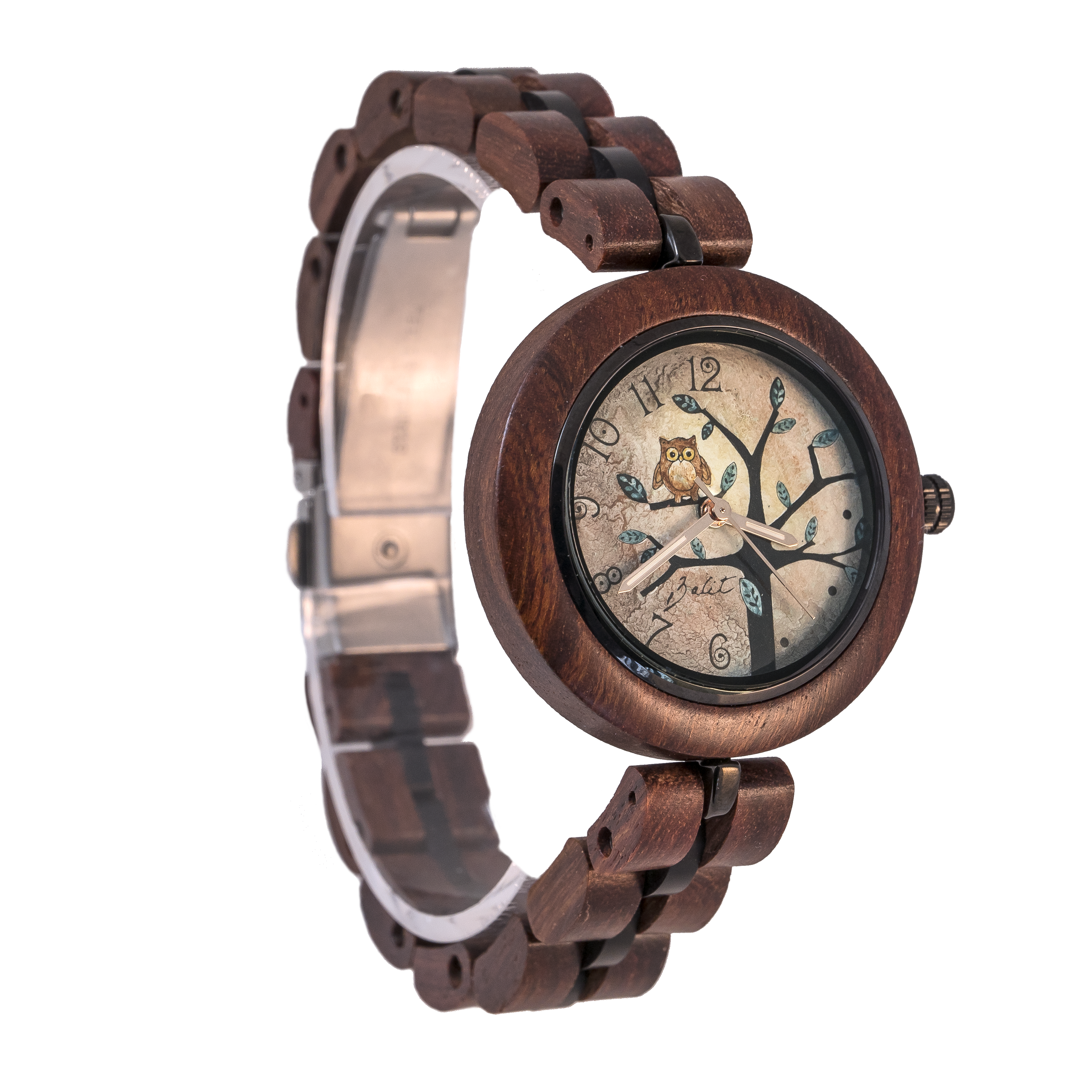 Montre femme bois exotique nature | HIBOU DANS L'ARBRE