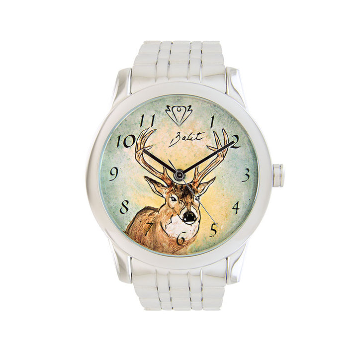 Montre homme unique  bracelet acier inoxydable | CHEVREUIL