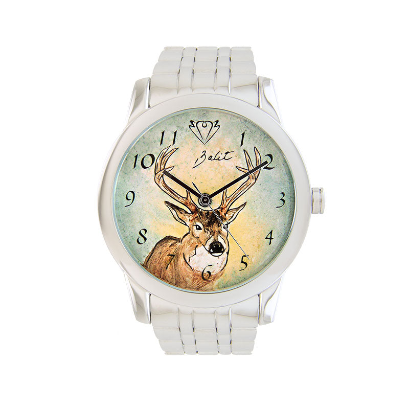 Montre homme unique  bracelet acier inoxydable | CHEVREUIL
