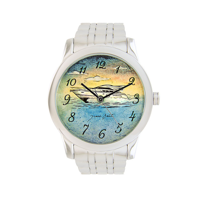 Montre homme artistique bracelet acier inoxydable | BATEAU SPEED