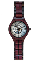 Load image into Gallery viewer, Men&#39;s watch in exotic wood | ANCHOR AND WIND ROSE
