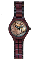 Charger l&#39;image dans la galerie, Montre pour homme en bois exotique | ANCIENNE MAPPEMONDE
