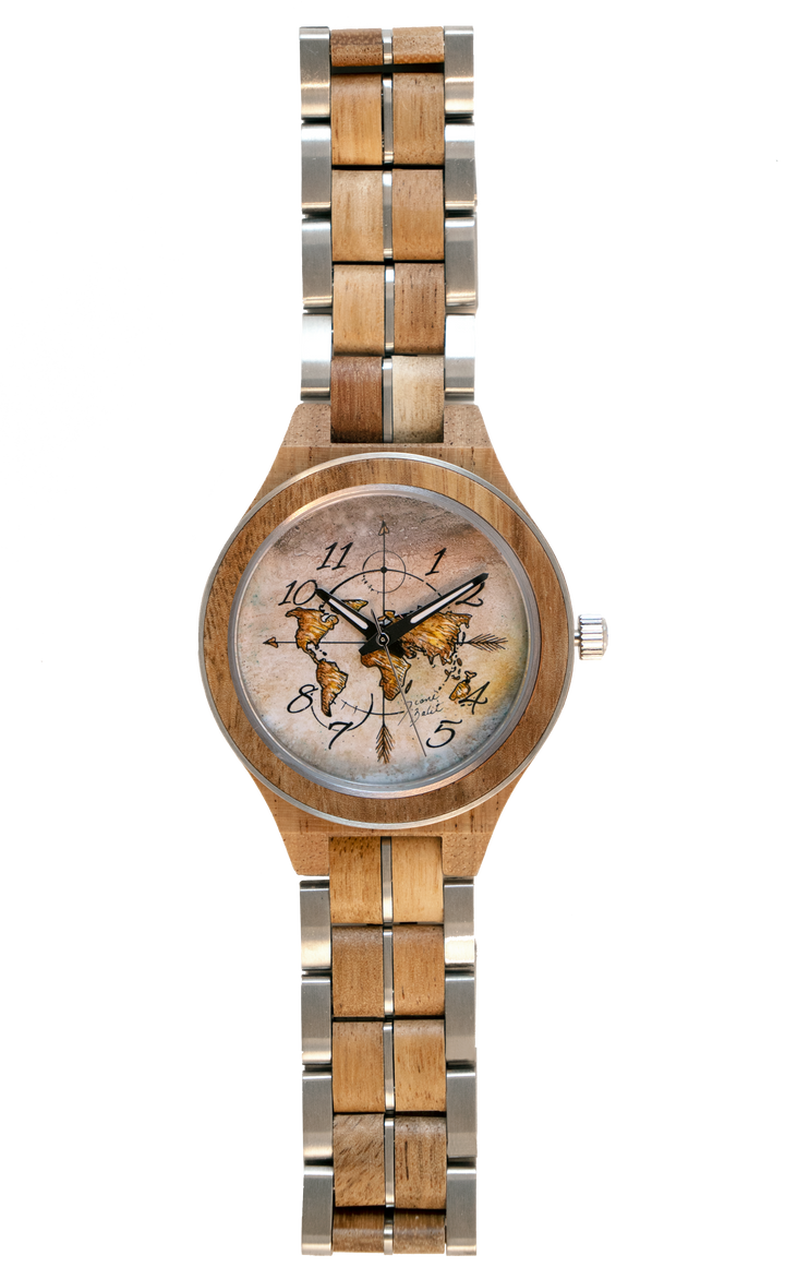 Montre pour  homme en bois  exotique | MAPPEMONDE