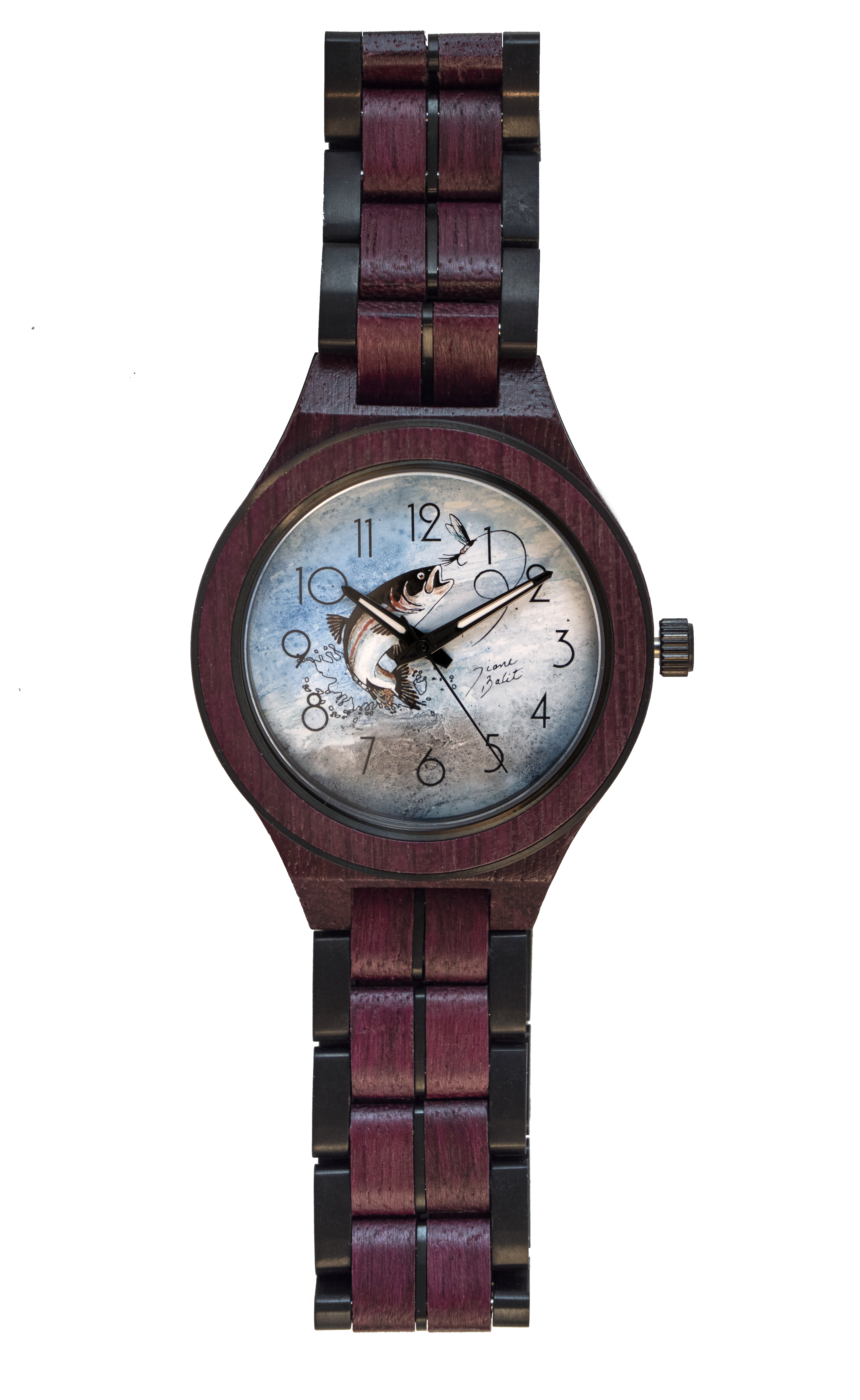 Montre pour homme en bois exotique| TRUITE
