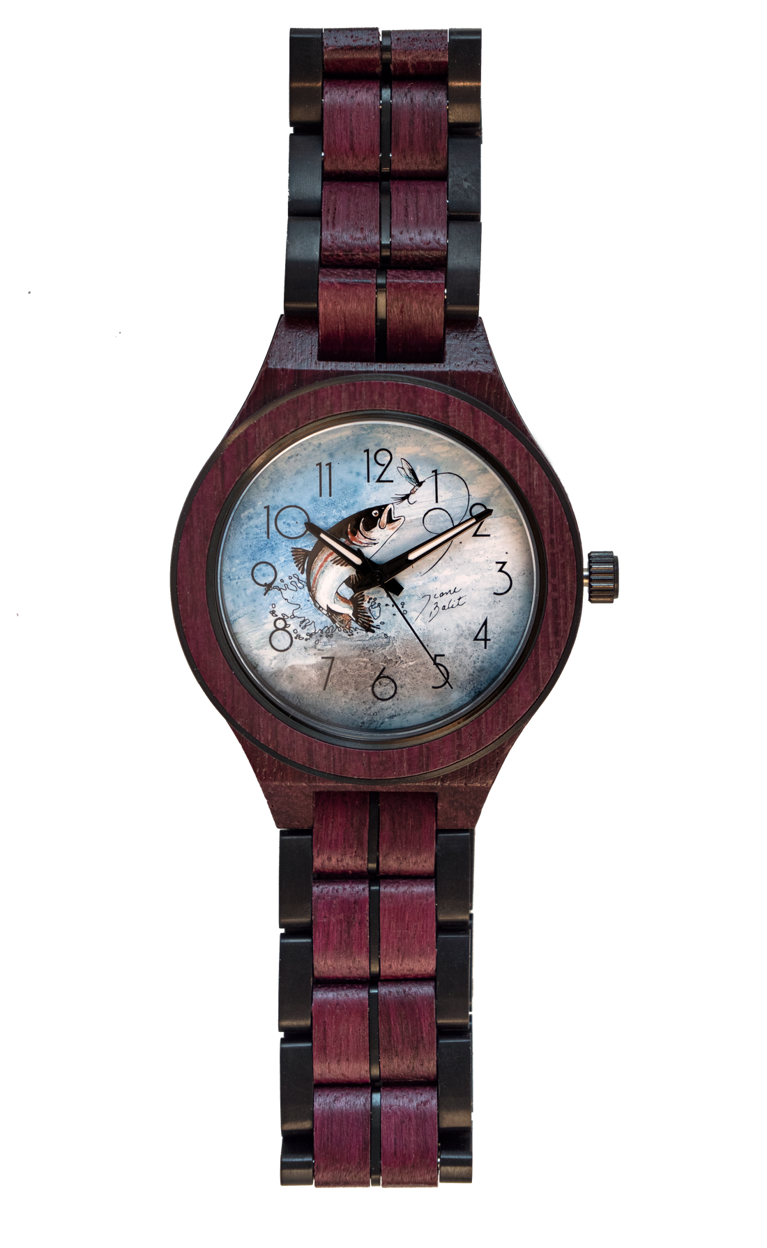 Montre pour homme en bois exotique| TRUITE