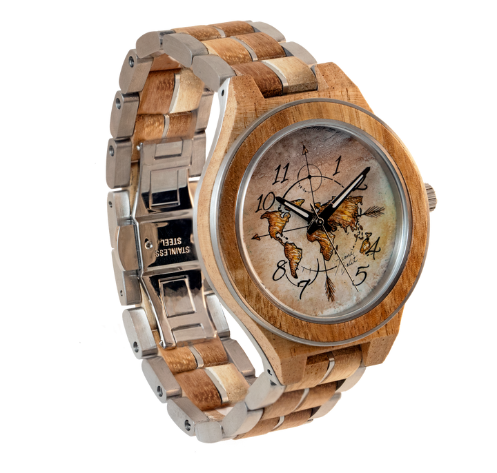 Montre pour  homme en bois  exotique | MAPPEMONDE
