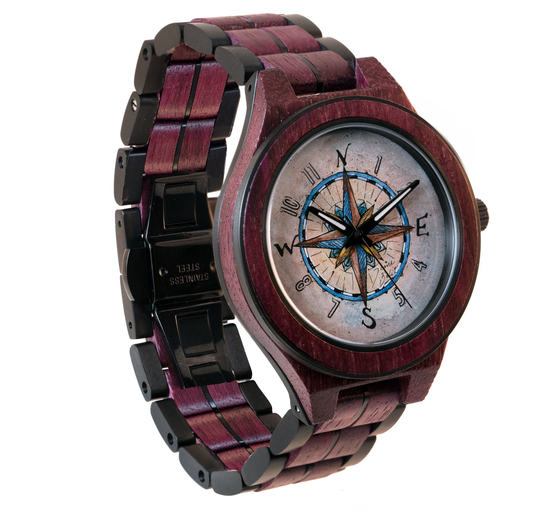 Montre pour homme en bois | ROSE DES VENTS