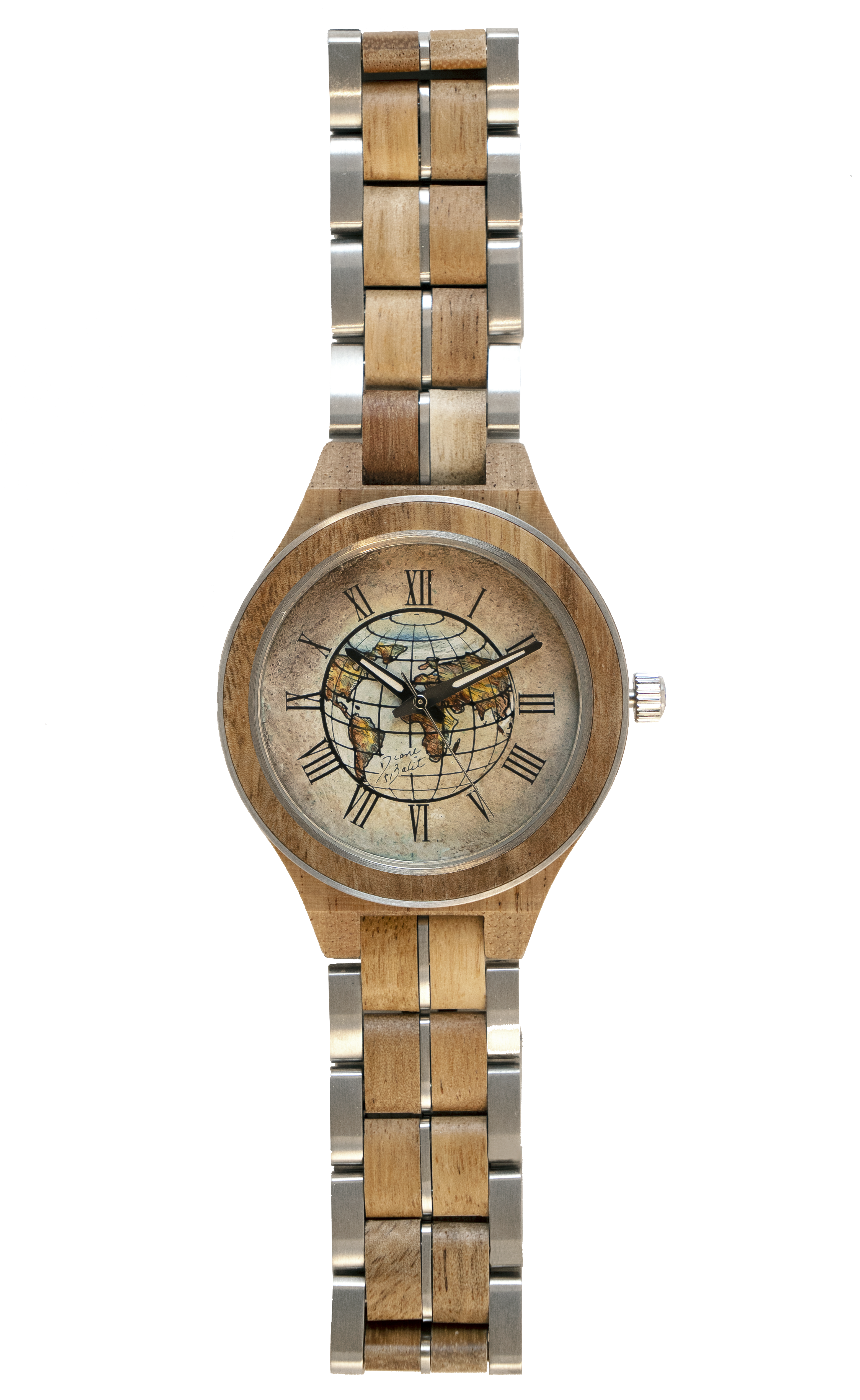 Montre pour homme en bois exotique | TERRE RONDE MAPPEMONDE