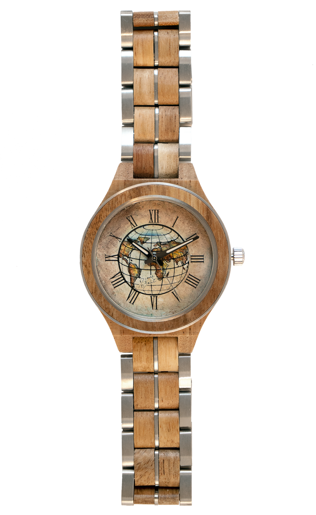 Montre pour homme en bois exotique | TERRE RONDE MAPPEMONDE