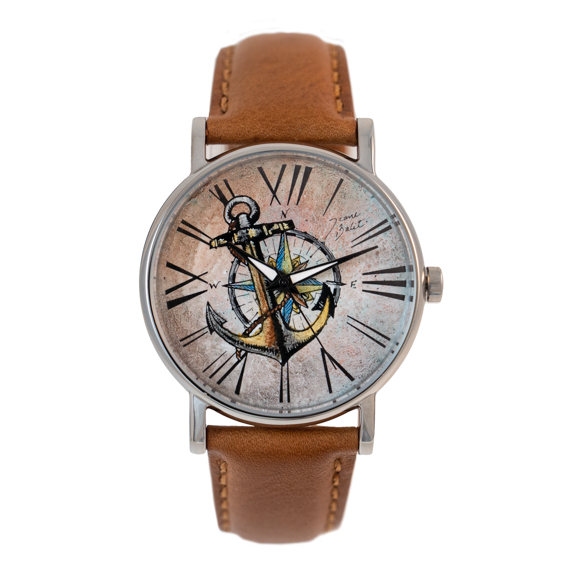 Montre homme acier et cuir | ANCRE