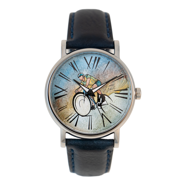 Montre pour homme acier et cuir | VÉLO SPEED