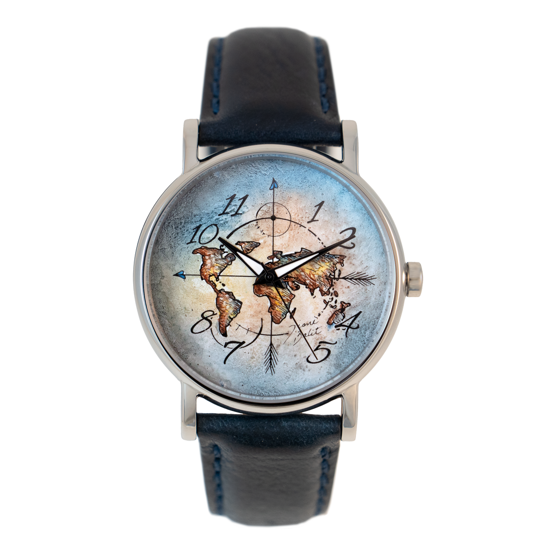 Montre Carte Montre Femme Mappemonde Montre Femme Mappemonde