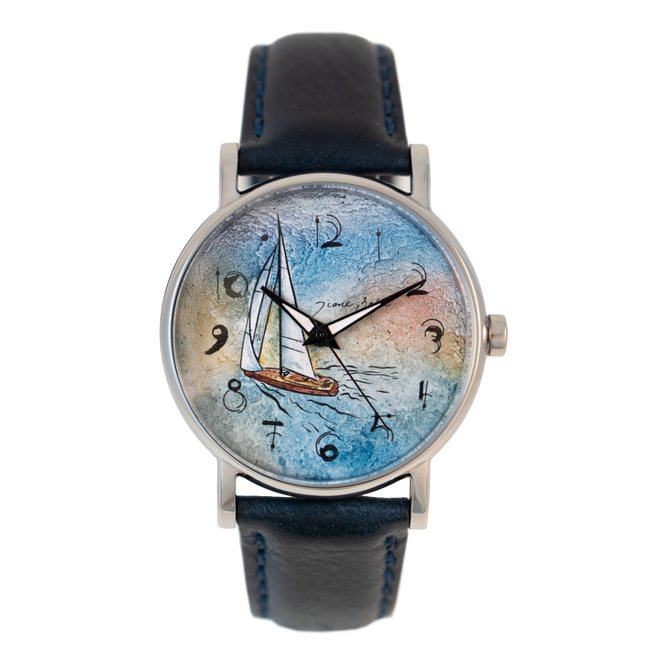 Montre homme acier et cuir | VOILIER