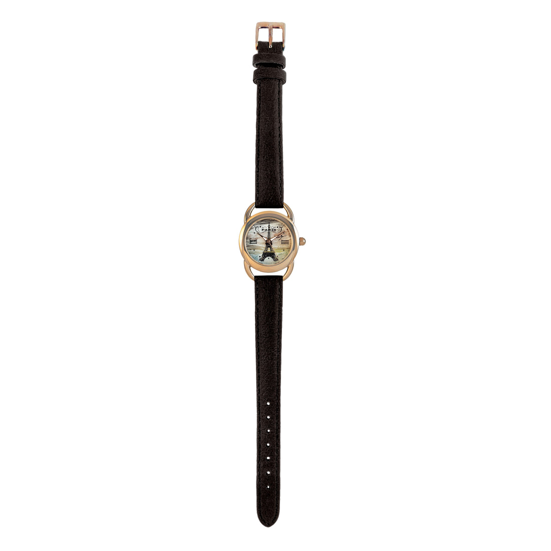 Montre femme cuir végane voyage/ PARIS TOUR EIFFEL