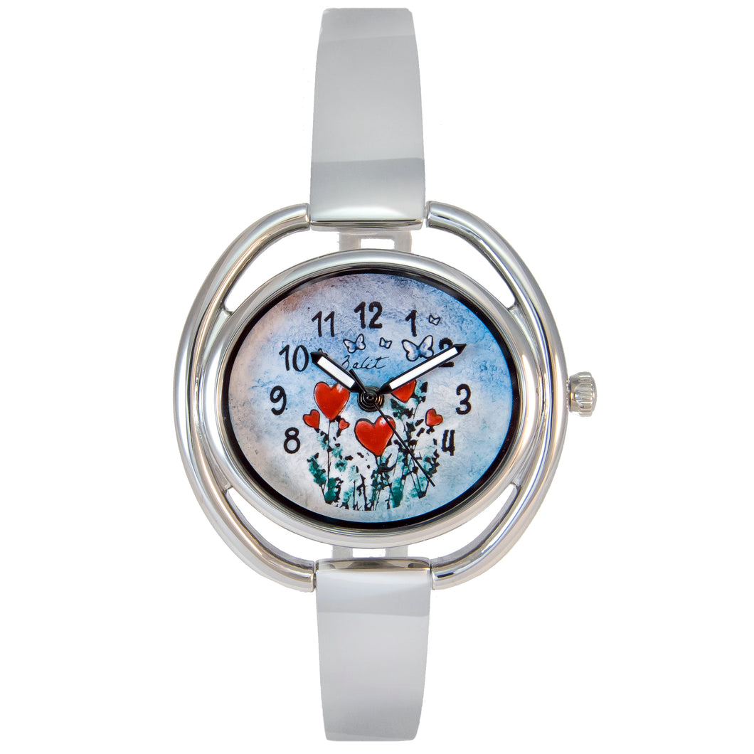 Ladies' watch with adjustable stainless steel strap | FIELDS OF HEARTS