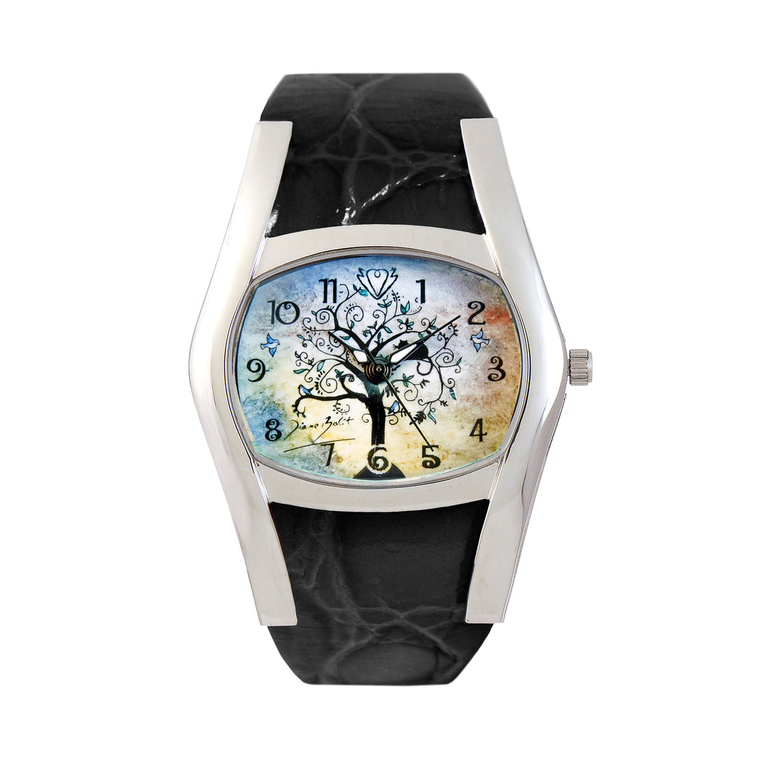 Montre femme unique | ARBRE CHAT NOIR